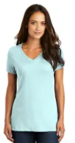 Ms. Medicare Bright Blue V- Neck